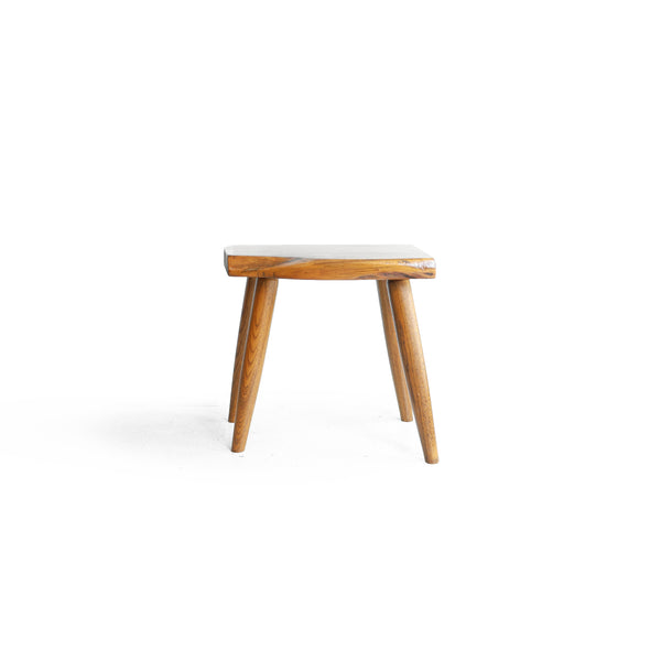 無垢材 サイドテーブル スツール 花台/Solid Wood Side Table Stool