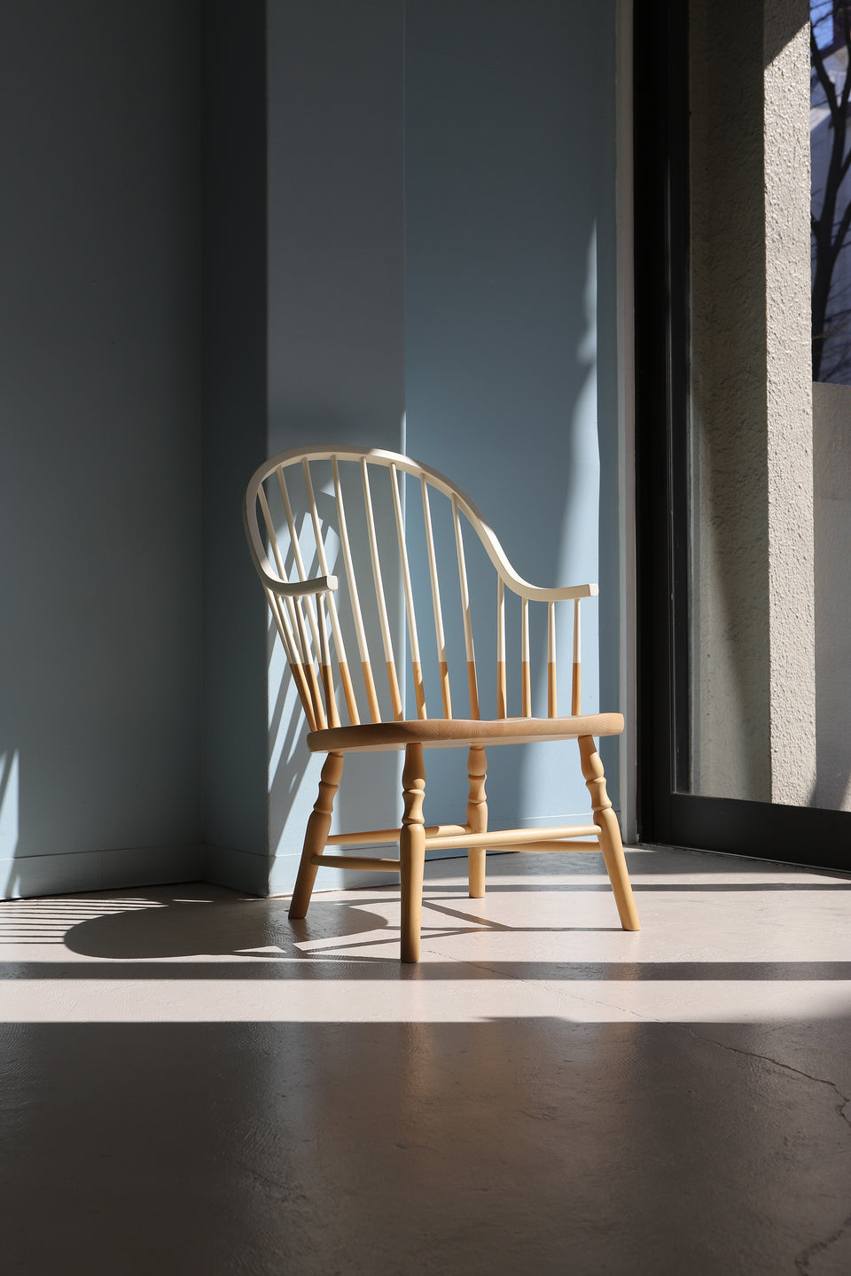 秋田木工 ラウンジチェア ウィンザーチェア 椅子 エディションブルー