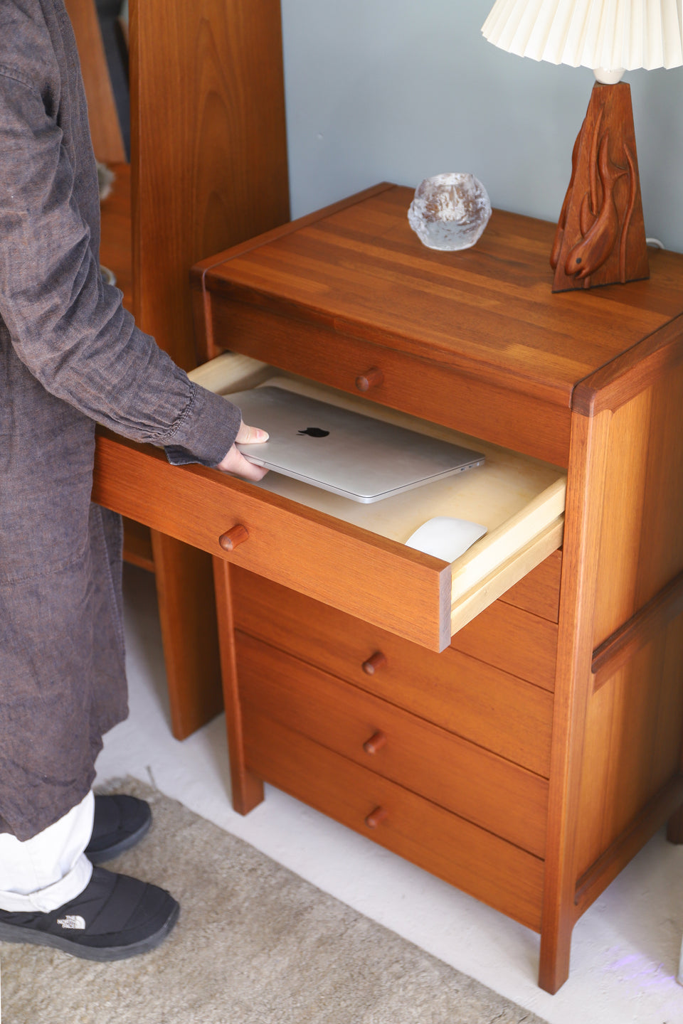 日進木工 チェスト 引き出し チーク材 北欧スタイル ジャパン