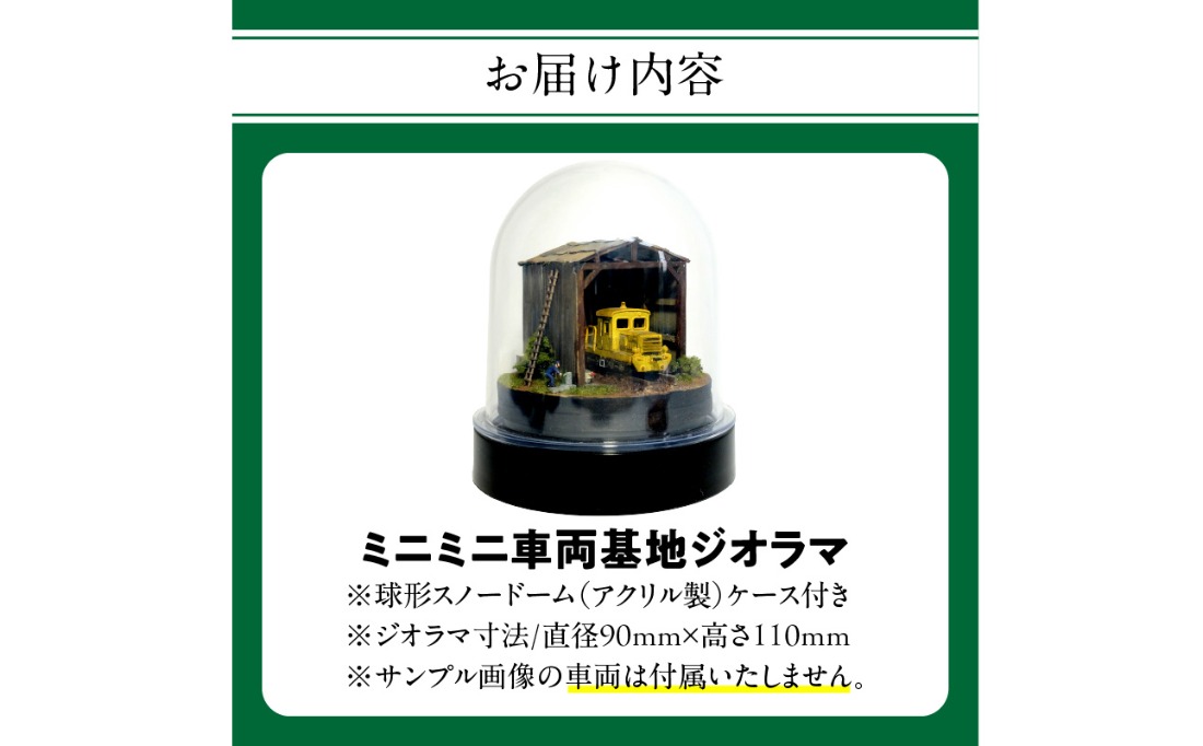 R08020】 Nゲージ鉄道模型ディスプレイジオラマ 【ミニミニ車両基地