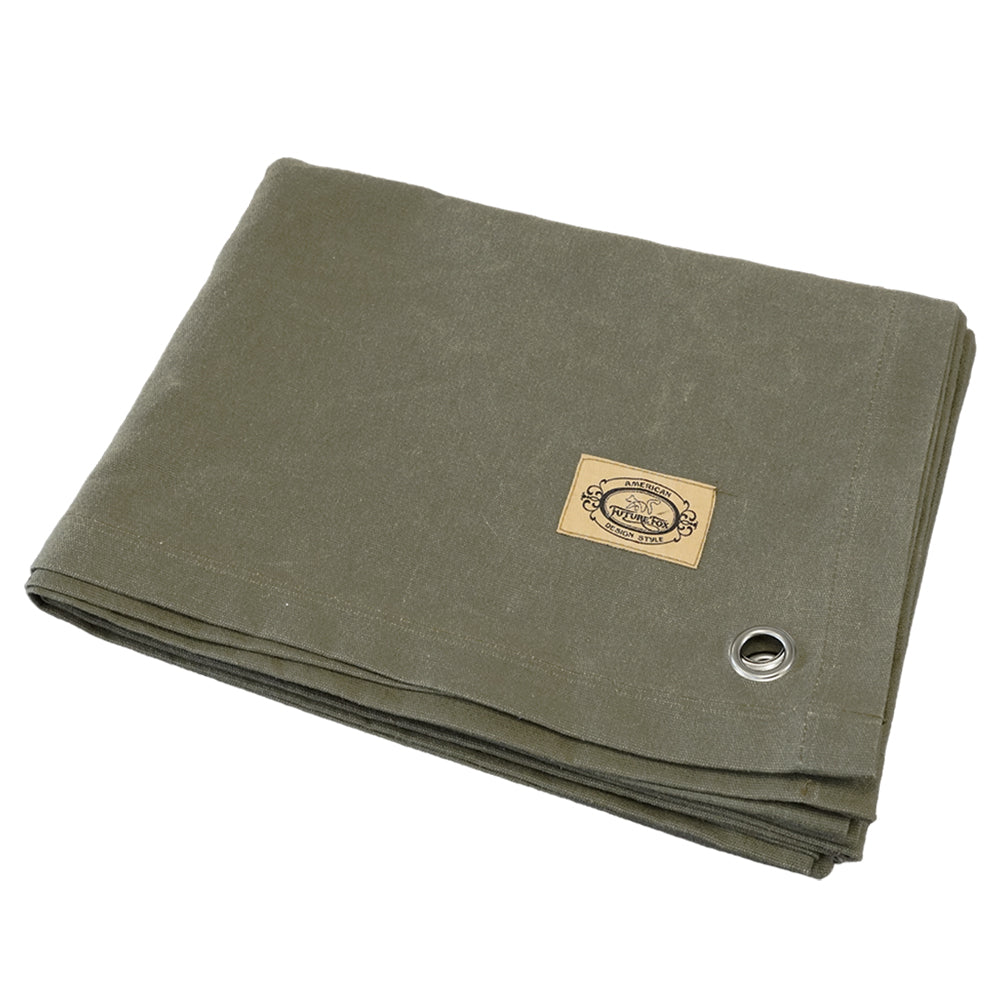 帆布グランドシート パラフィン加工 撥水加工 208cm×135cm｜FUTURE FOX