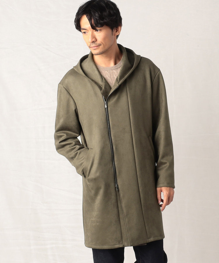 フェイクスエード フーデットコート（59-17ME06-203）｜アルチザンメン