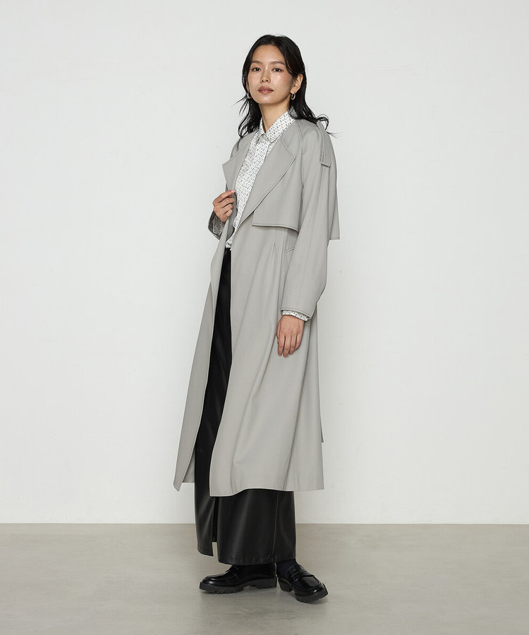 TALLサイズ 〕 サイロフィルギャバ 3WAYトレンチコート（76-08MK02-205