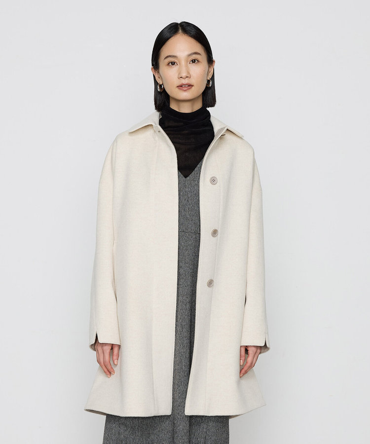 アンゴラウール スタンドステンカラーコート（01-15WI04-204）｜K.T