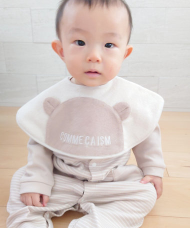 リバーシブル】クマ耳付き スタイ（23-46NM04-205）｜コムサイズム