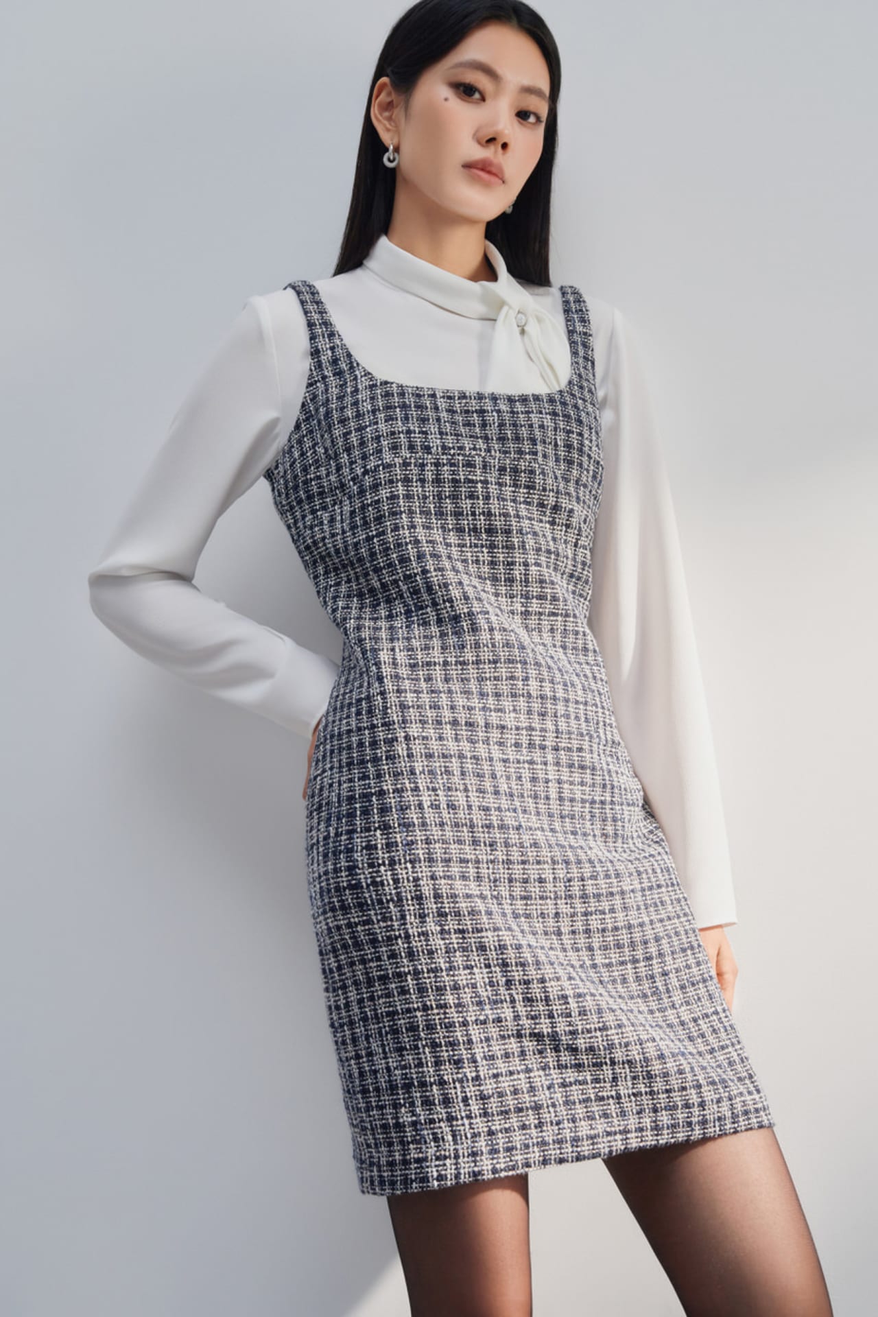 Tweed Pinafore Dress | G2000 Singapore