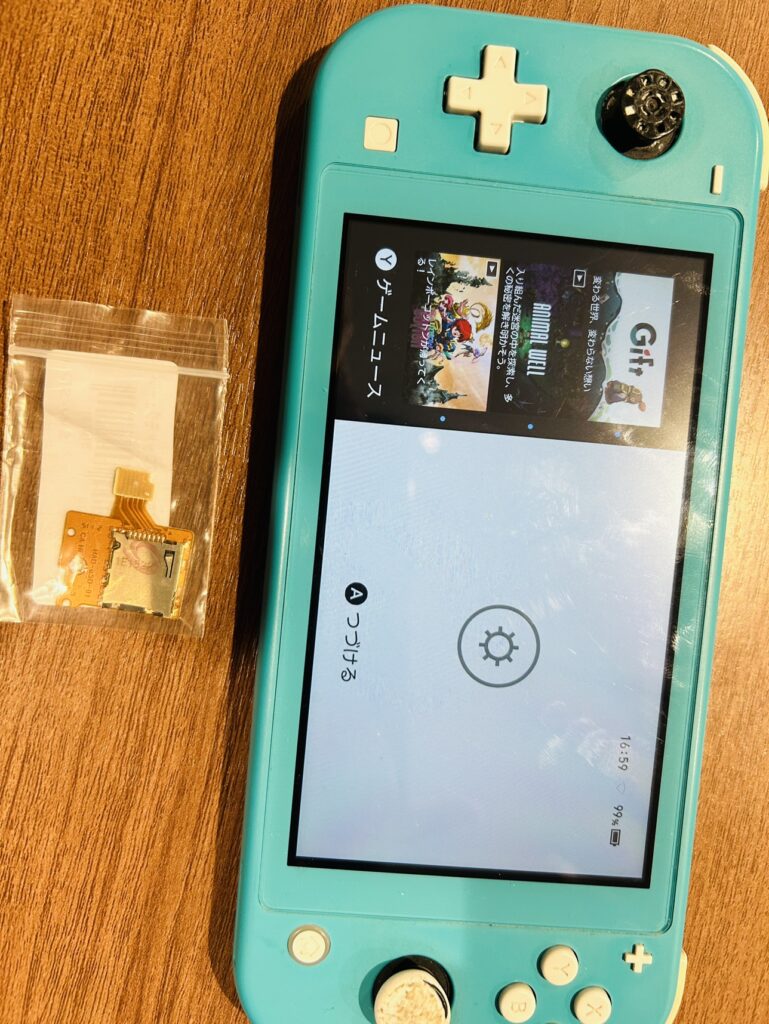 Switchライト 半ジャンク ブルー SDカードなし Switchライト 半