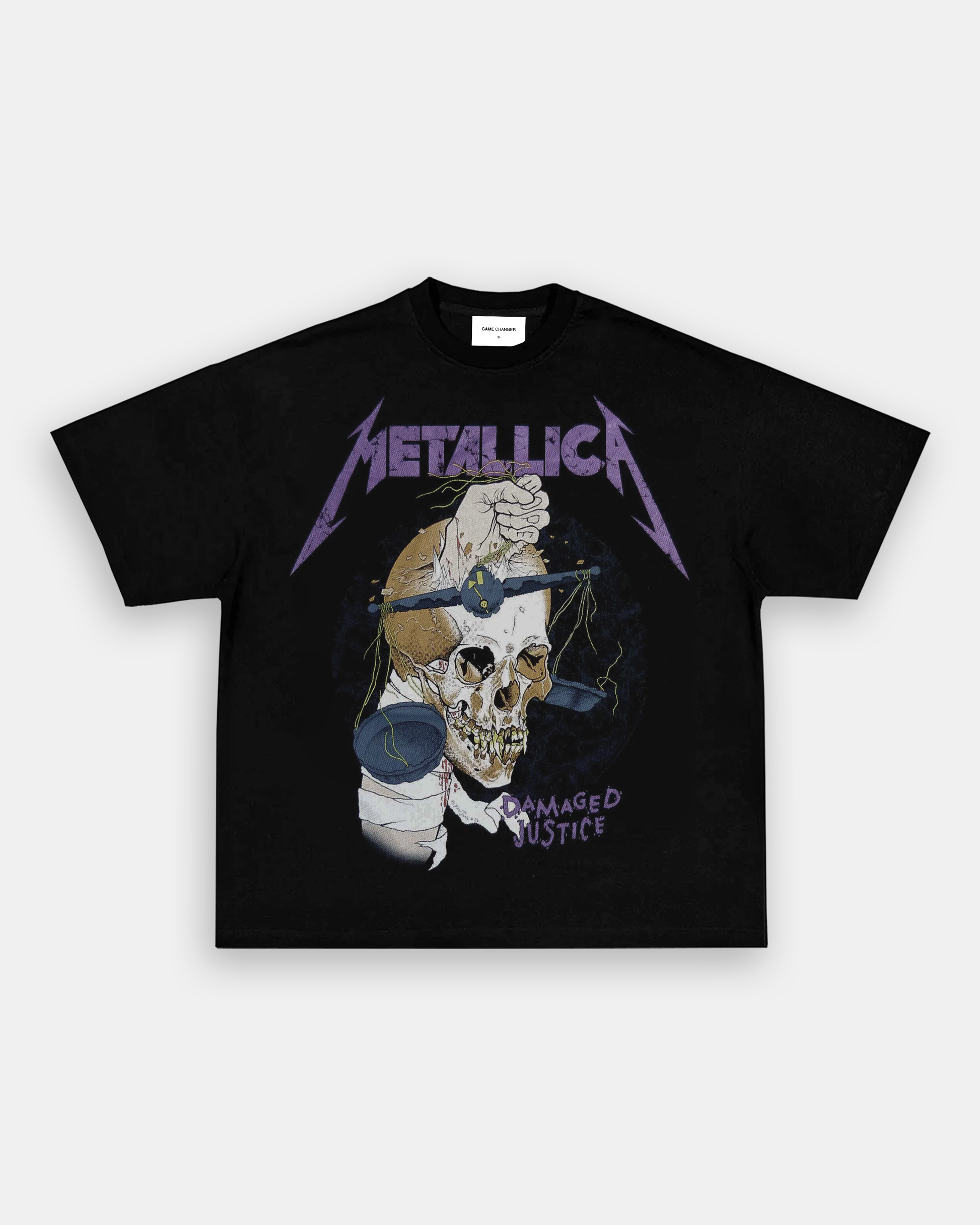 METALLICA DAMAGED JUSTICE TEE – GAME CHANGERS