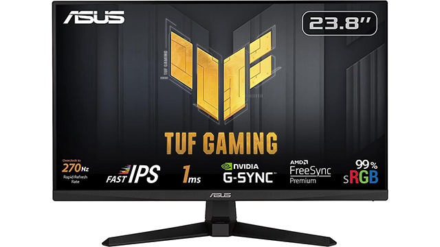 ASUS TUF、Fast IPS搭載の270Hz対応ゲーミングモニターを発売！価格3.1