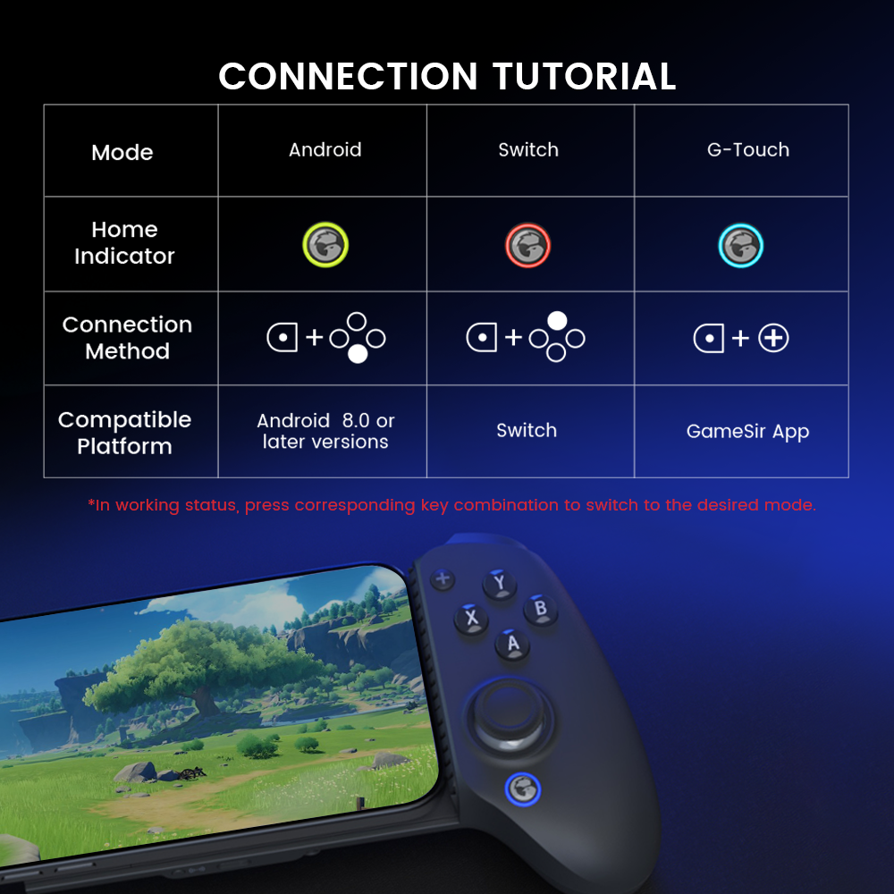 GameSir G8 Plus Bluetooth Mobile Gaming Controller-Play Anywhere