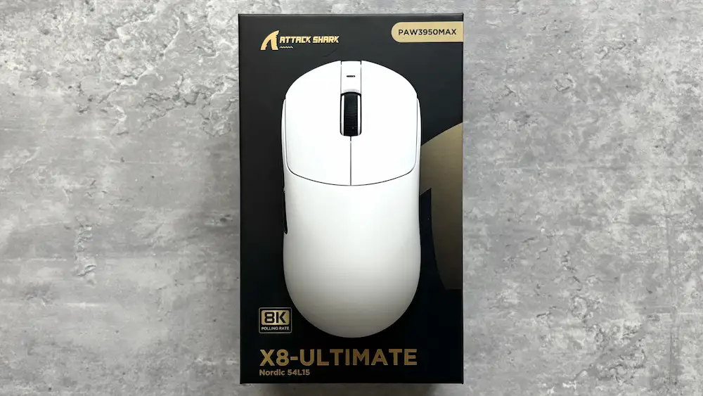 ATTACK SHARK X8ULTIMATEを徹底レビュー｜約1万のポーリングレート