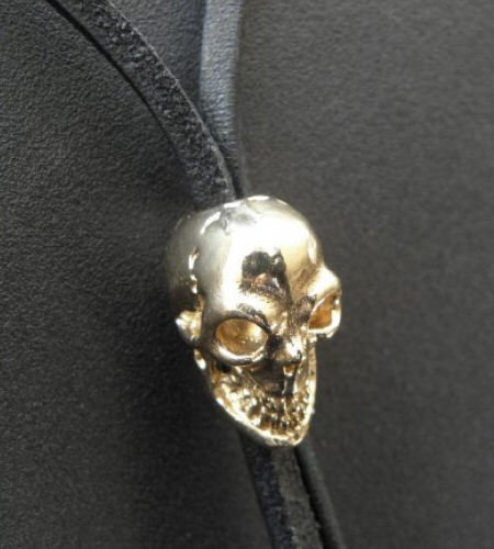 Gaborartory 18k Gold Single Skull Beads