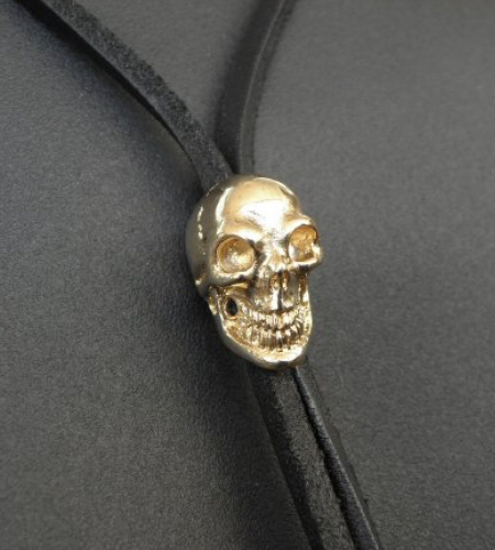 Gaborartory 18k Gold Single Skull Beads