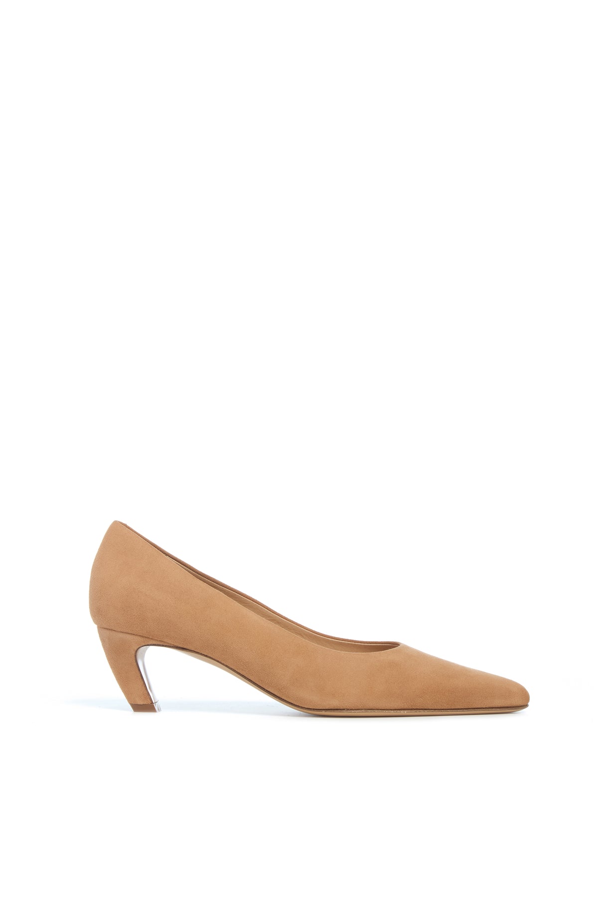 Peggy Pump in Dark Camel Suede – Gabriela Hearst