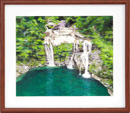 抽象画 タイトル「太陽と滝」 抽象画 タイトル「太陽と滝」 抽象画