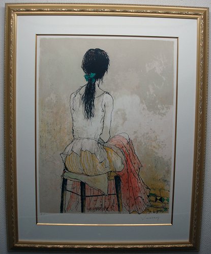 ジャン・ジャンセン「セリーヌ」 額装画像 絵画 販売 買取-ギャラリー小山