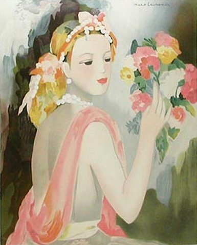 マリー・ローランサン リトグラフ 二人の友達 マリー・ローランサン