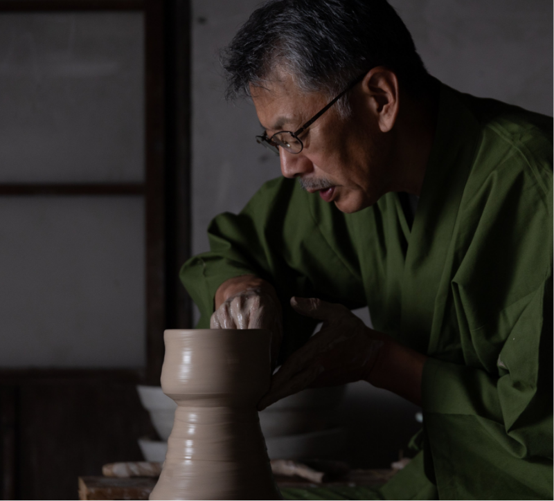 日本酒文化を愉しむ｜志野の徳利とぐい呑み