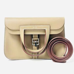 エルメス アルザンミニ エトゥープ ヴォー・スイフト シルバー金具 K