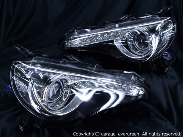 DBA-ZN6 トヨタ 86 HIDヘッドライト 純正加工 ドレスアップヘッド