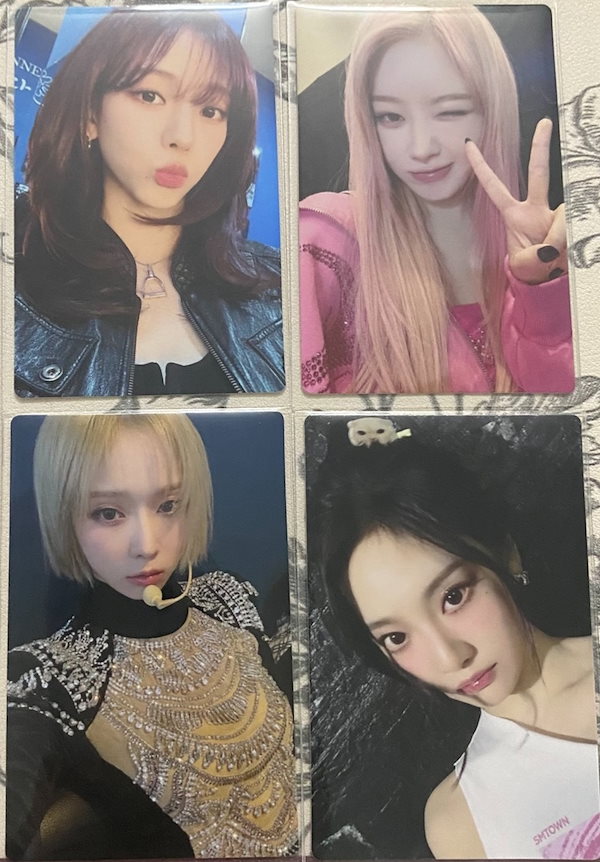 aespa カリナ 中国 広州 ポップアップ パ－カ－特典 トレカ aespa 中国