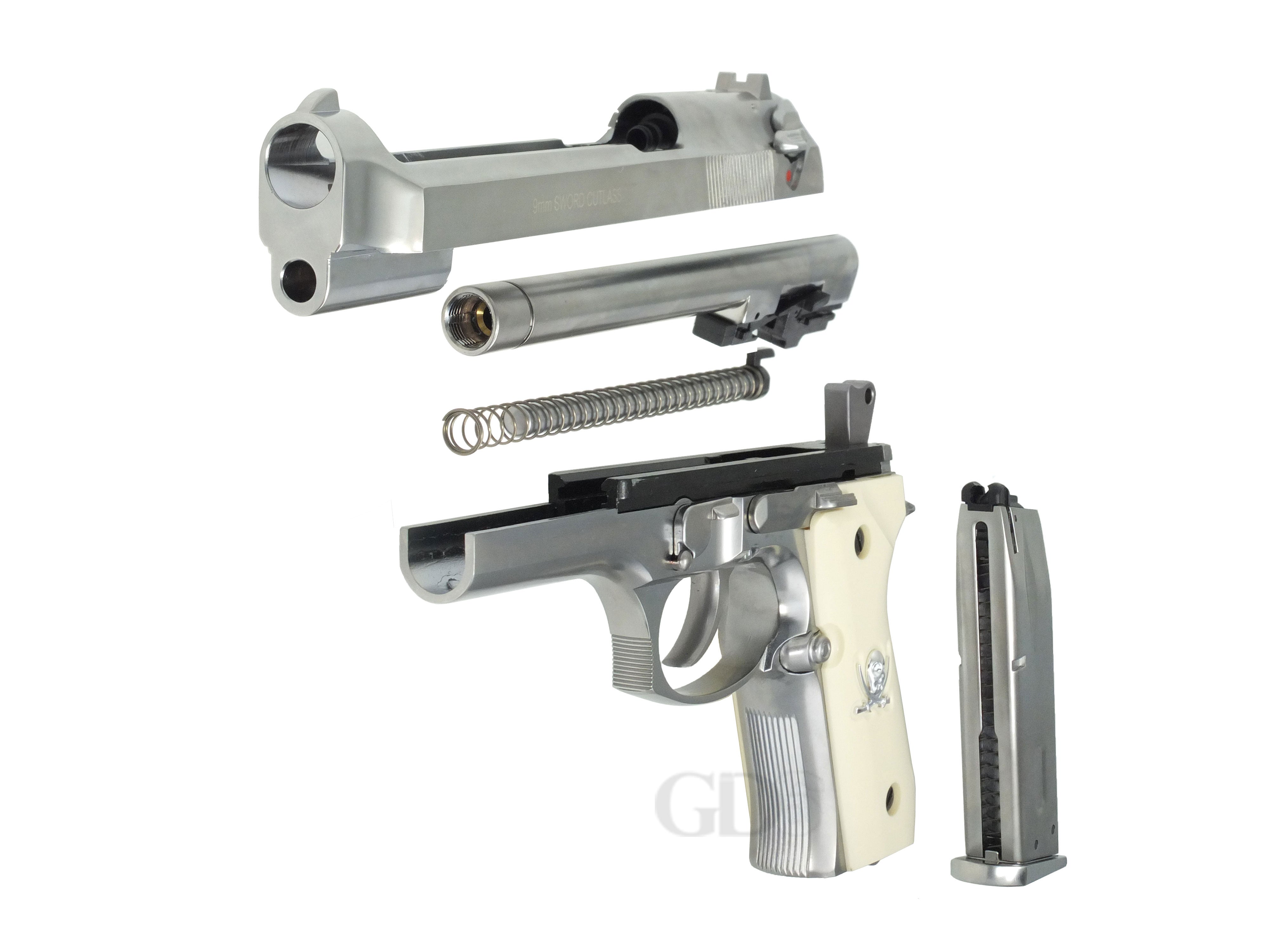 WE ソード・カトラス スタイル M92F / M9 ロング ガスブローバック