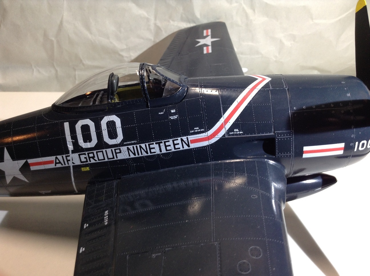 1/32】F8Fベアキャット【モノクローム社】: 筆塗りでミリタリー