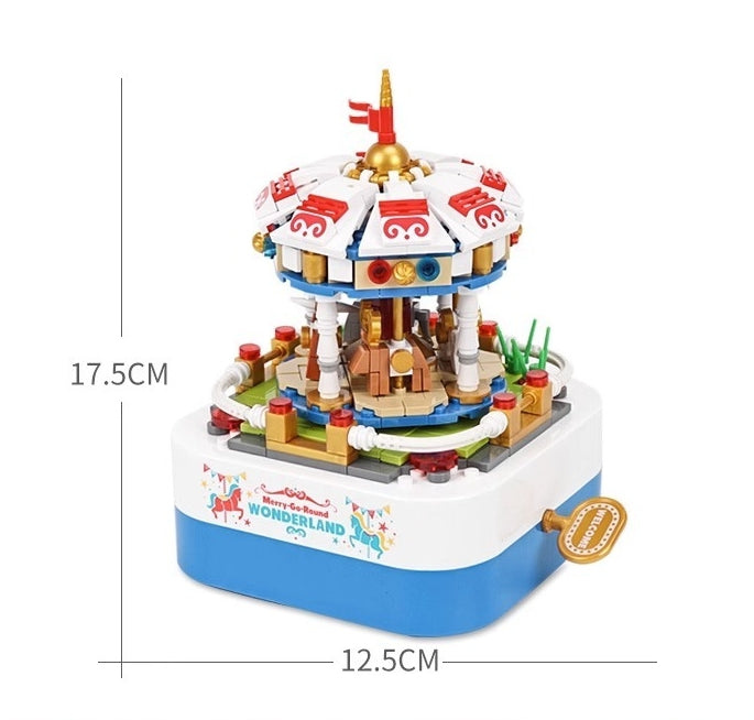 Musical Merry-Go-Round Building Block Set | General Jim's Toys & Brick
