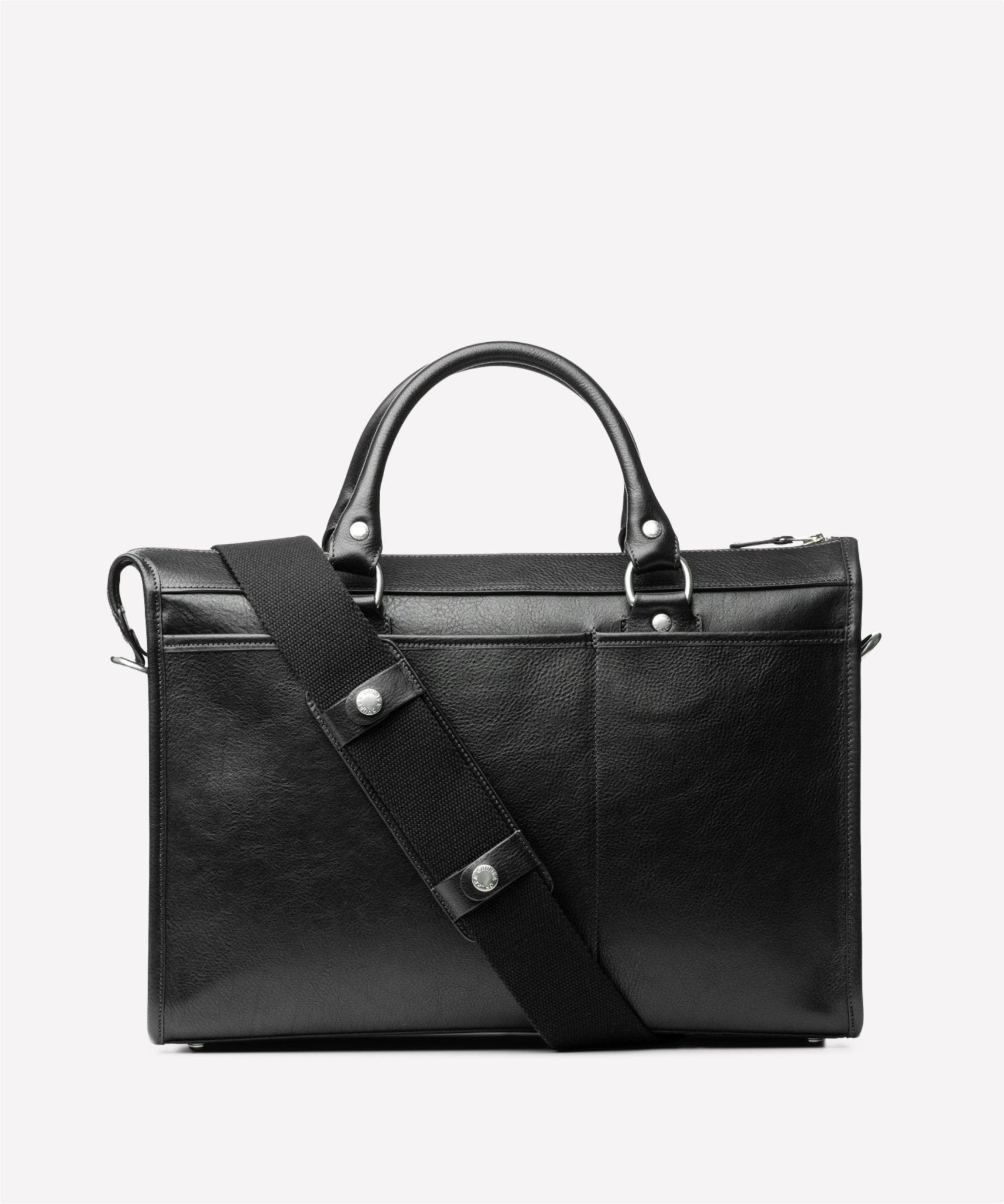 Examiner No. 5 | Vintage Black Leather Briefcase | Iconic Ghurka Style