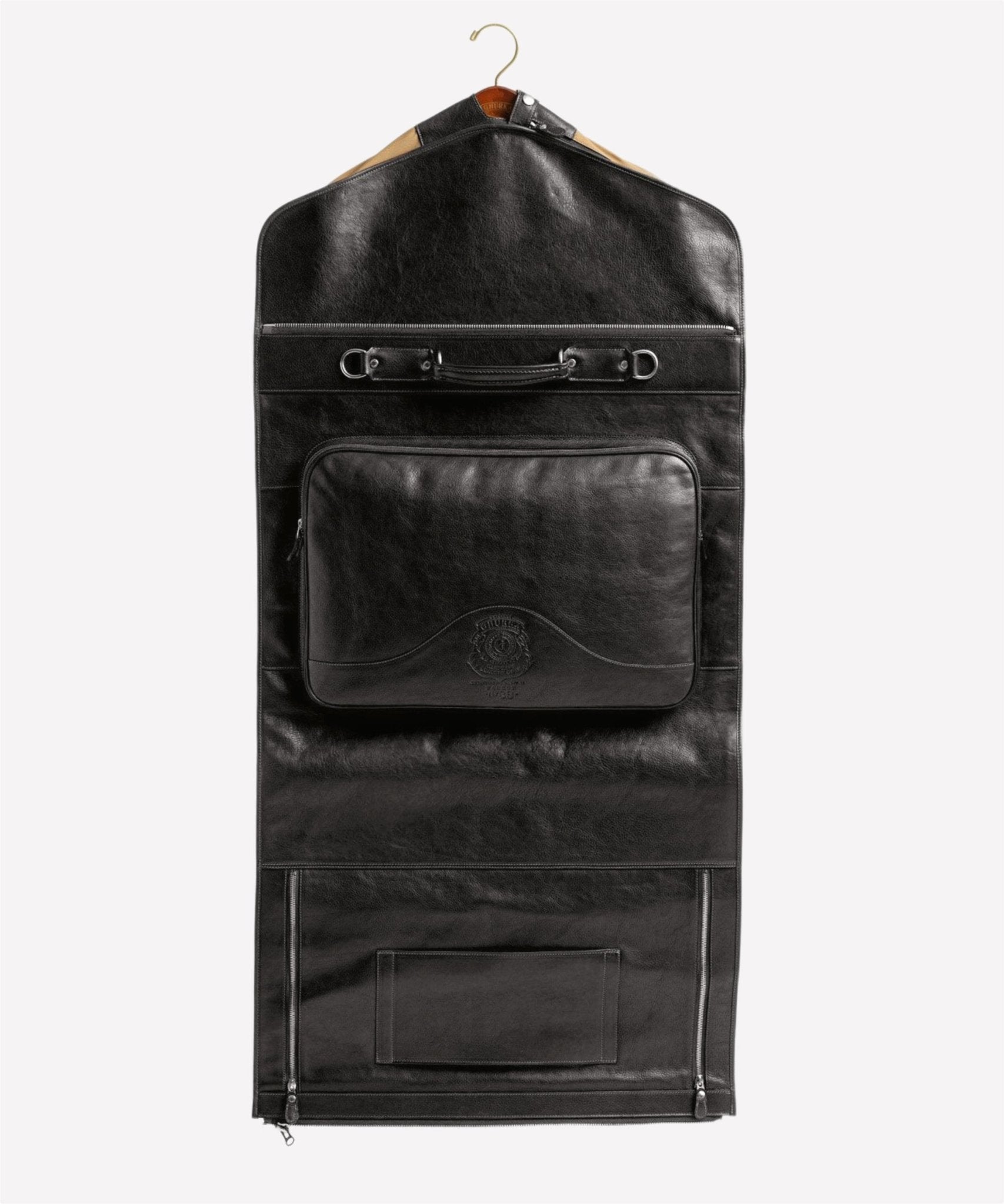 Packet No. 83 | Vintage Black Leather Garment Bag | Ghurka