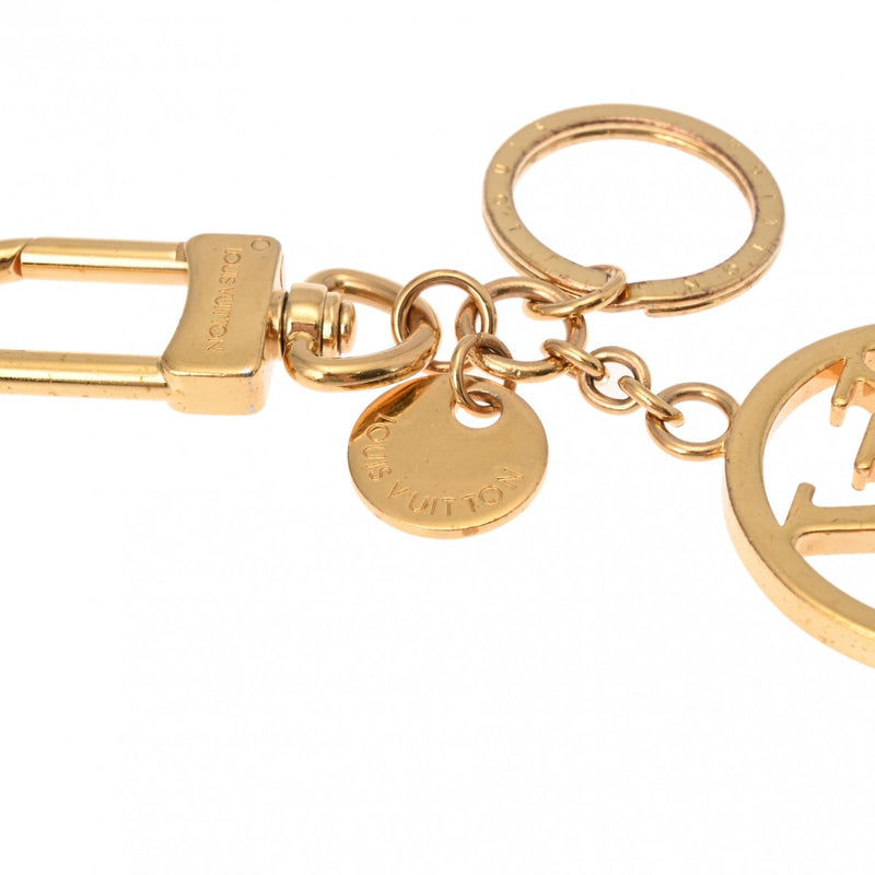 ルイヴィトンバッグチャーム LVサークル ゴールド ユニセックス