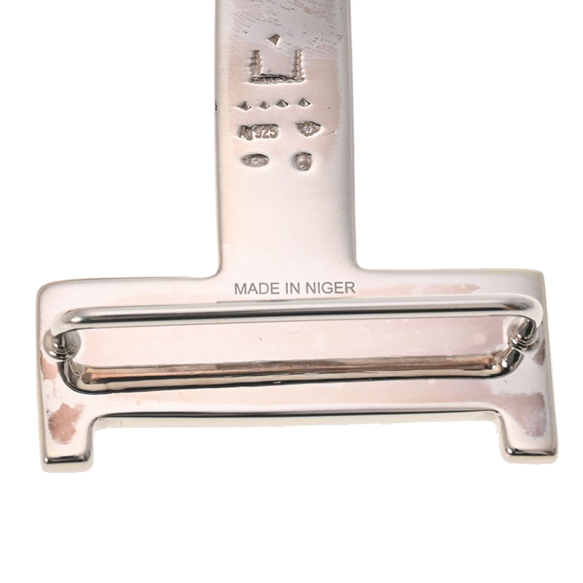 エルメスベルトバックル Hトゥアレグ メンズ シルバー925 ベルト