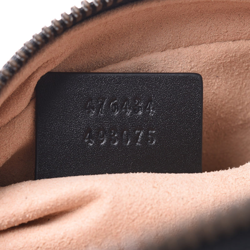 グッチGGマーモント ベルトバッグ ボディバッグ 黒 レディース