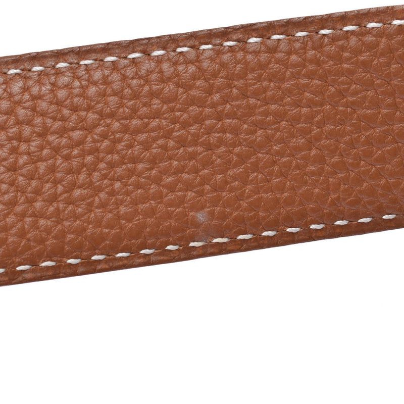 エルメスHベルト サイズ80cm ゴールド/黒×ゴールド金具 □F刻印(2002