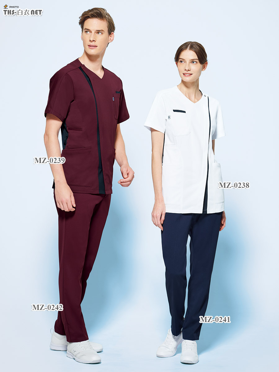 ミズノ男子ファスナースクラブ半袖[チトセ製品] MZ-0239｜THS-白衣通販