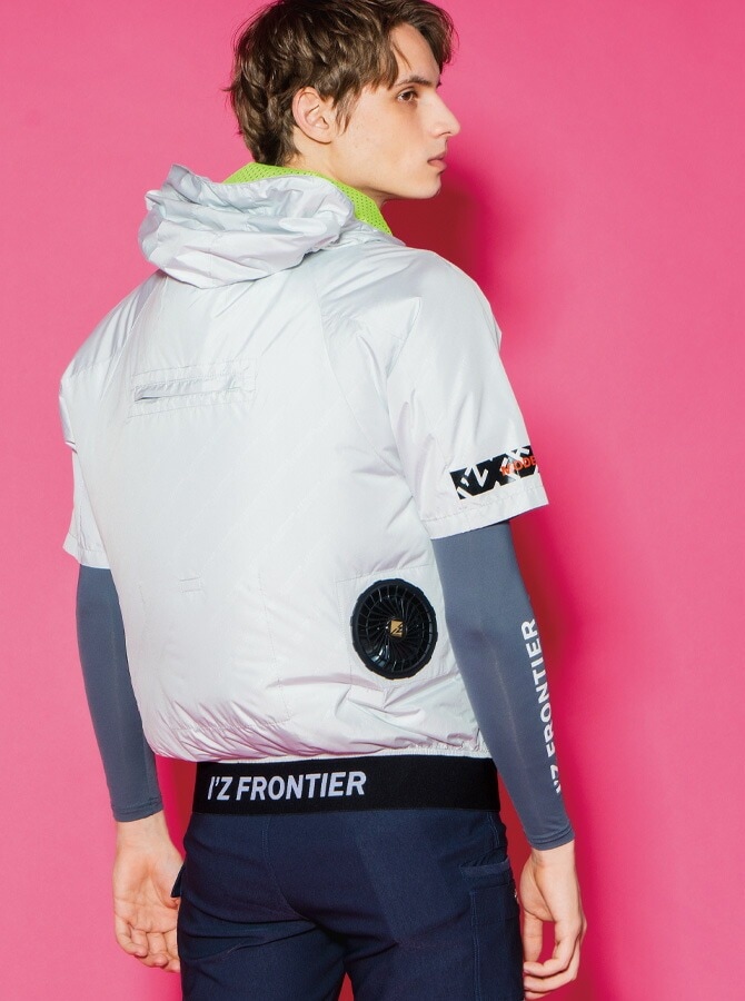 アイズフロンティア 空調ウェア フルハーネス対応 遮熱エンボスA.S.