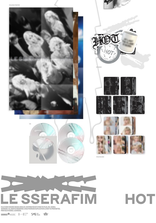 3種セット] 韓国音楽 LE SSERAFIM (ルセラフィム) - 5th ミニアルバム