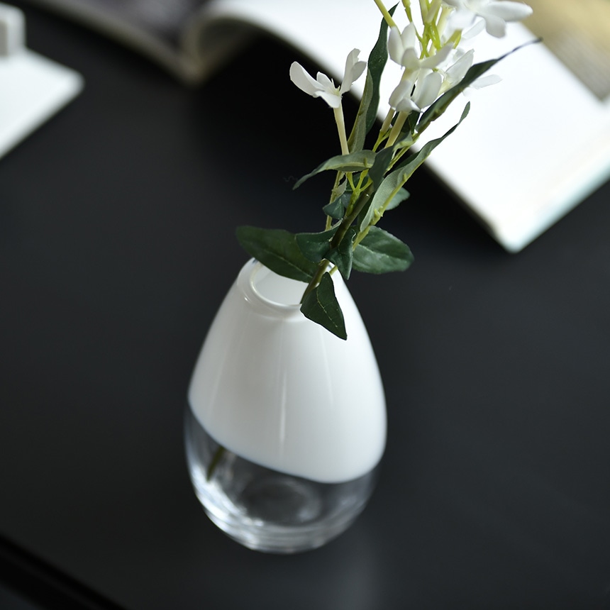 花瓶 ガラス 一輪挿し 北欧 おしゃれ Relation drop 高さ13cm ガラス