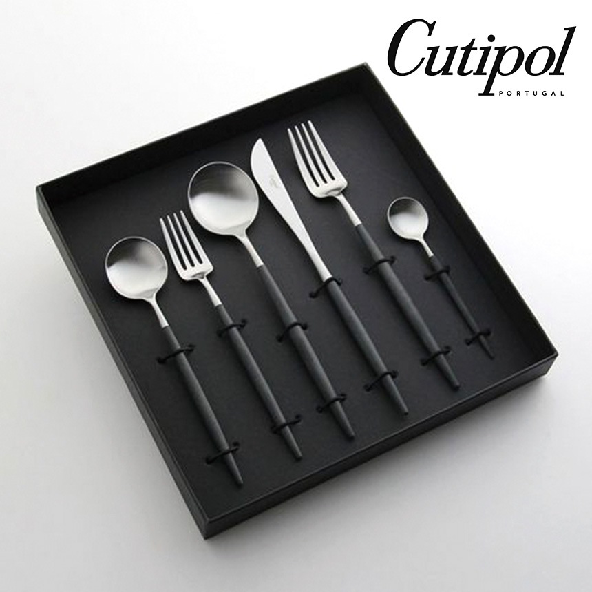 カトラリー ギフト Cutipol クチポール ゴア ギフト6本セット ブラック
