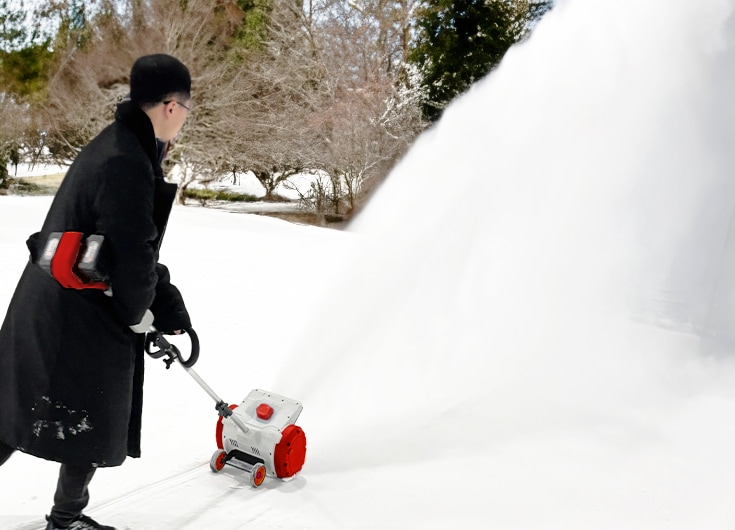 コードレス 電動スノーショベル YS-ESS20W12 （本体+8Ahバッテリー2個