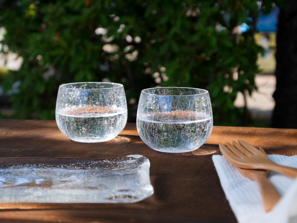 氷の華クリスタル 冷茶グラス | 北一硝子 まごころお届け便