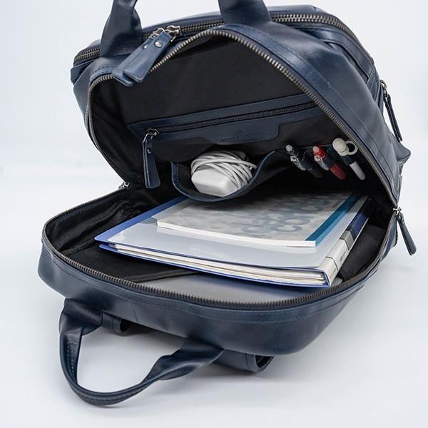 レザービジネスリュック ASTER NAVY アスター ネイビー紺｜【公式