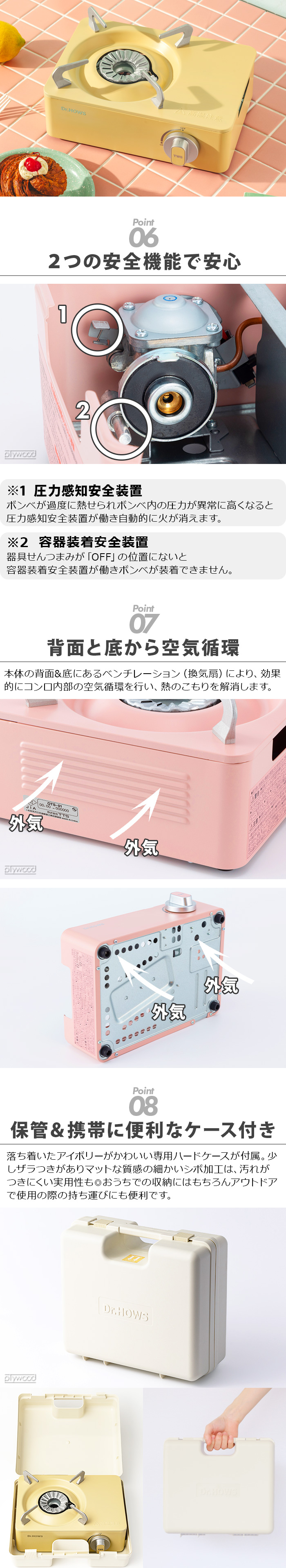 ドクターハウス トゥインクル カセットガス 250g×3本セット Dr.HOWS