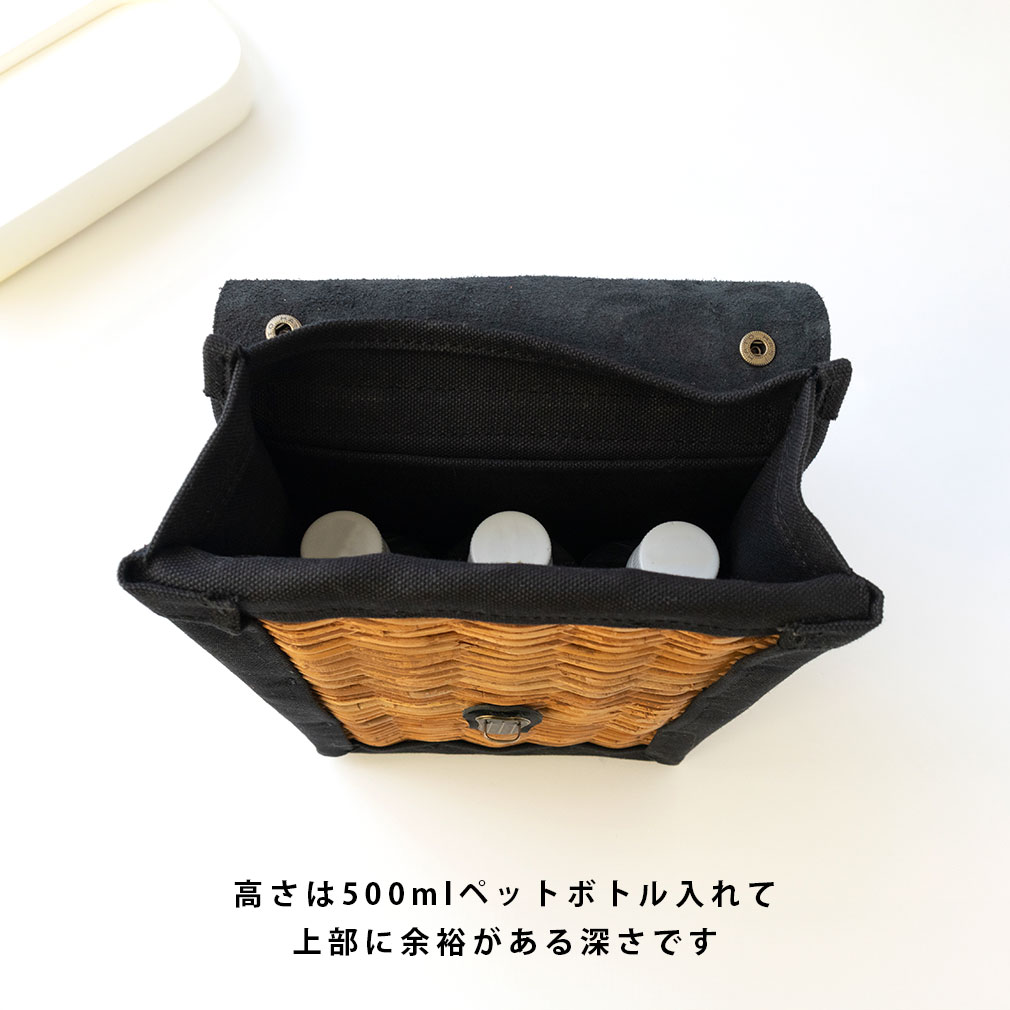 コラボ商品】3wayで使える革とカゴのリュック（縦型）