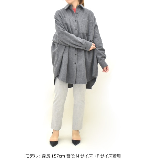 mizuiro ind ポケット付きワイドシャツ 4-230063 レディース【送料無料