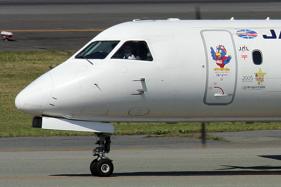 岡山国体 JAC（日本エアーコミューター） Saab 340B ルリー JA8704