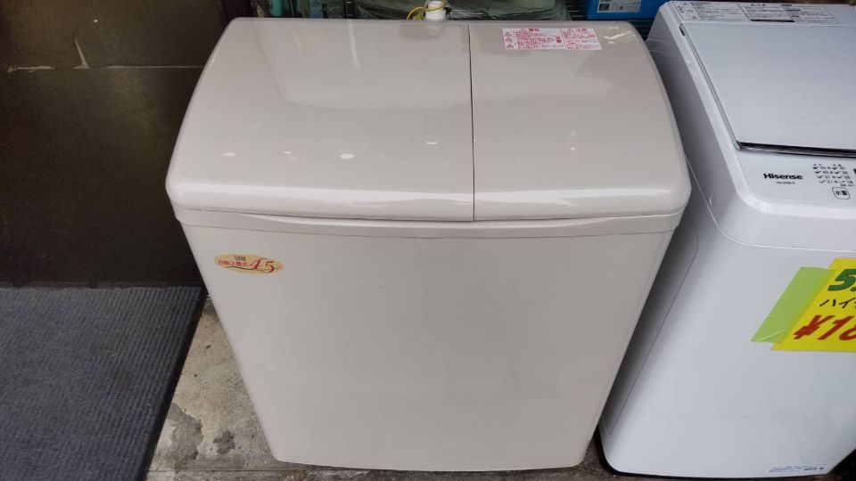 超レア家電！ 自動二槽式洗濯機 日立 PA-T45K5-CP 2021年製 入荷