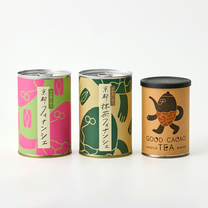 GOOD CACAO フィナンシェ2種とカカオほうじ茶セット｜GOOD NATURE