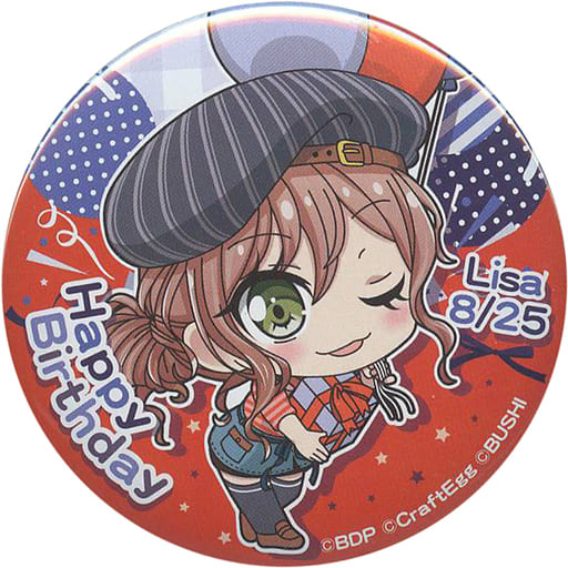 バンドリ 今井リサ タオル缶バッジ(flamme/Wasser) Flamme」/「Wasser