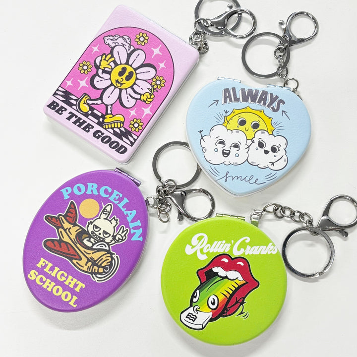 ノベルティ・販促に人気！オリジナルミラーキーホルダー｜フルカラー